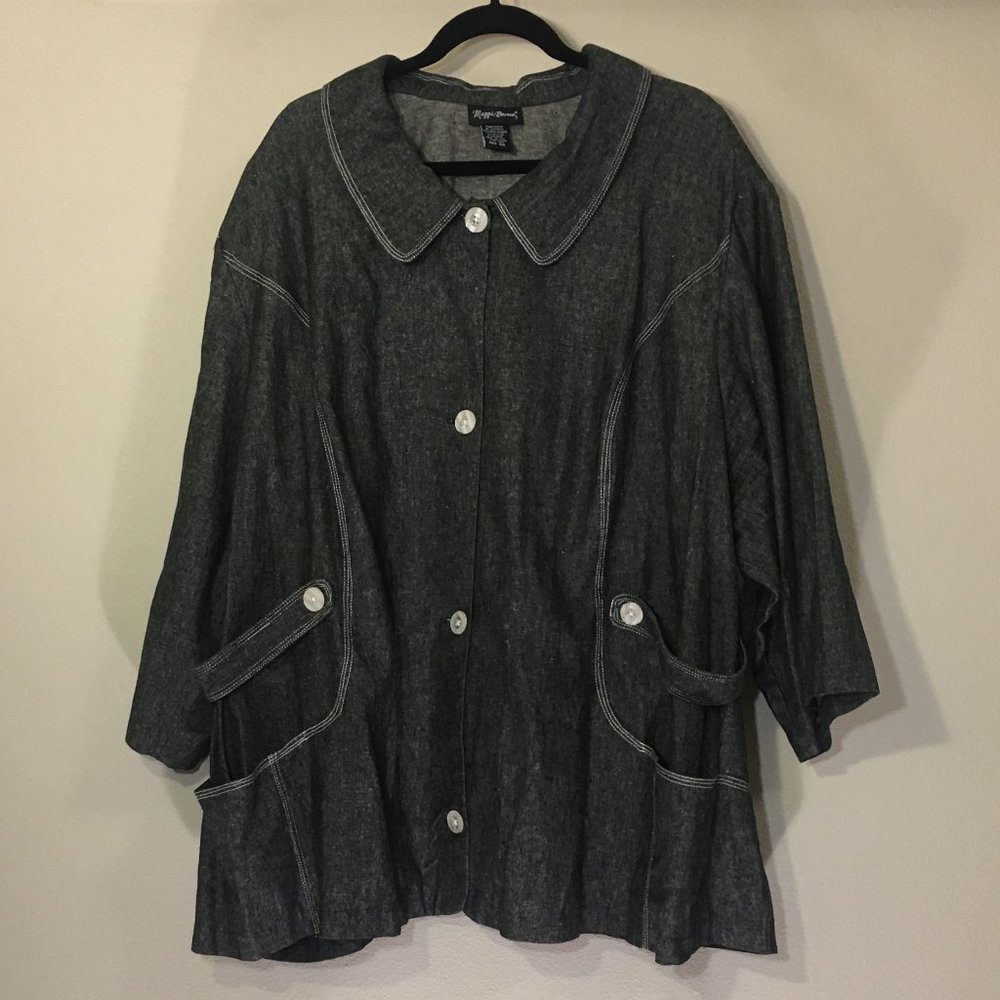 Charcoal Black Denim Jacket